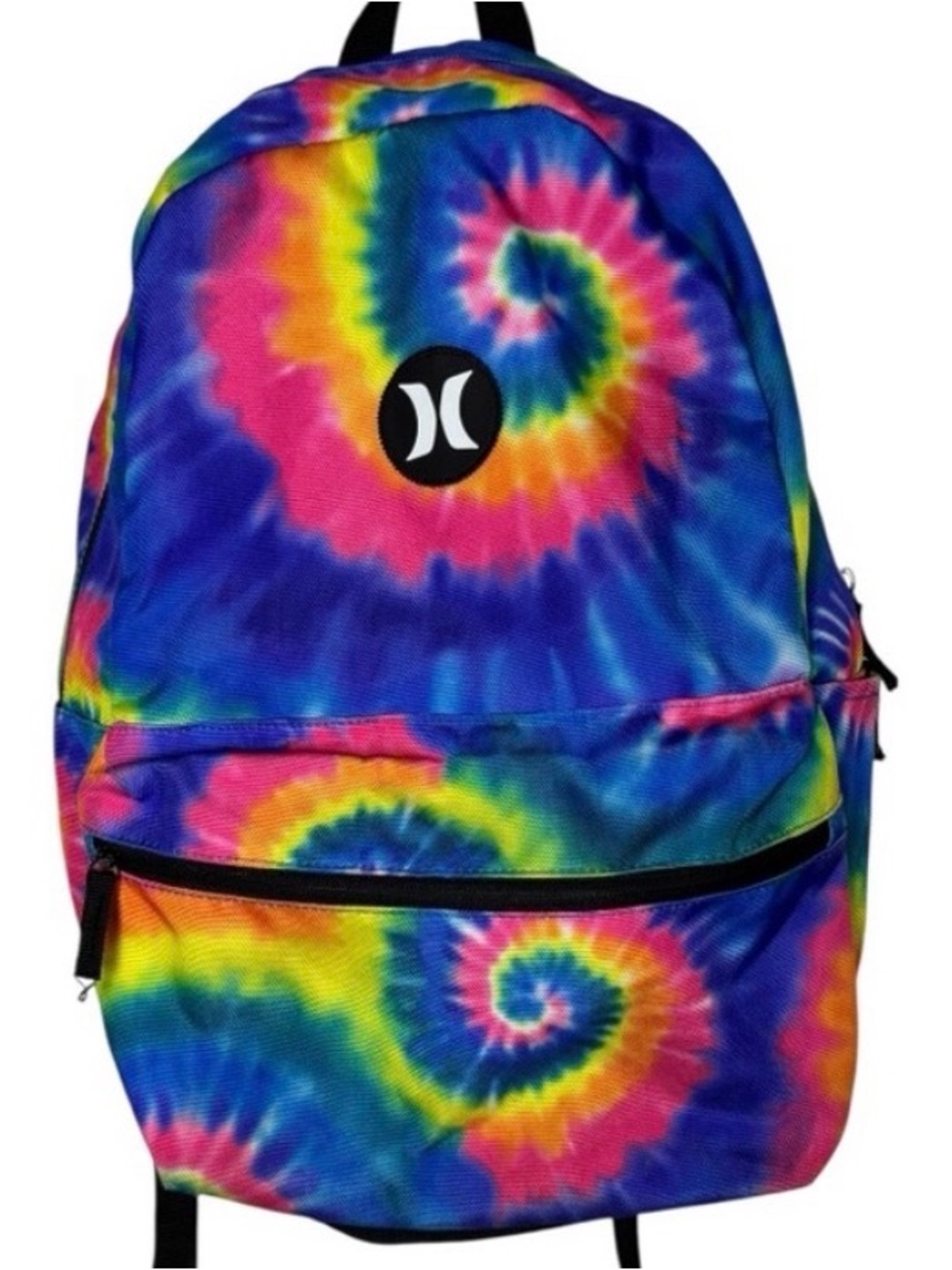 Hurley Rainbow Spiral Tie Dye School Backpack Laptop Book Bag Unisex